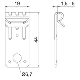 BETTERMANN Trägerklammer 1,5-5,5mm ST SKL 1,5-5 Zn/AluLam
