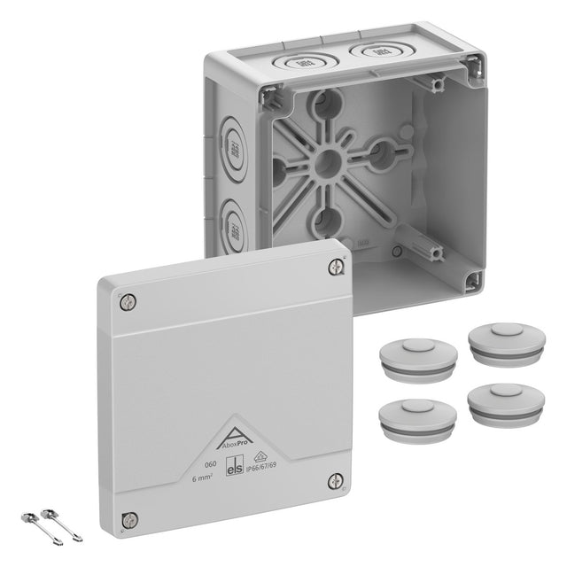 SPELSBERG Abzweigkasten 127x127mm Kst gr Abox Pro 060-L IP66/IP67/IP69 IK09 hfr