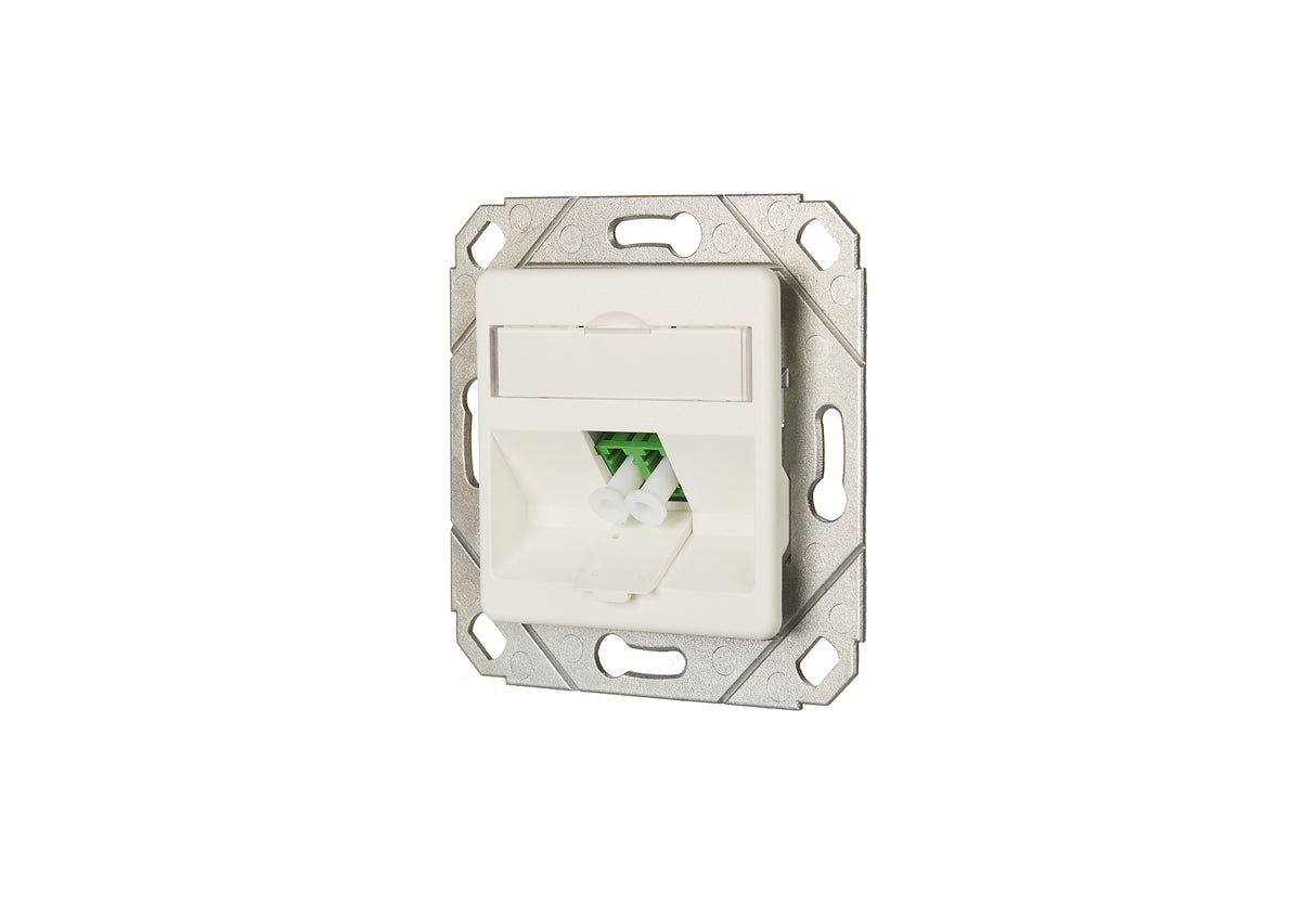 METZ CONNECT LWL-Anschlussdose 1xLC-D ws 1501207K1K-E Kanaleinb abgew Zentralpl