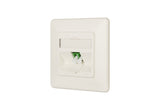 METZ CONNECT LWL-Anschlussdose 1xLC-D UP 1501207K1U-E ws abgew Zentralpl Textf