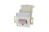 METZ CONNECT LWL-Anschlussdose 2xSC-D ws 150120BB02-E Kanaleinb nach unten Textf