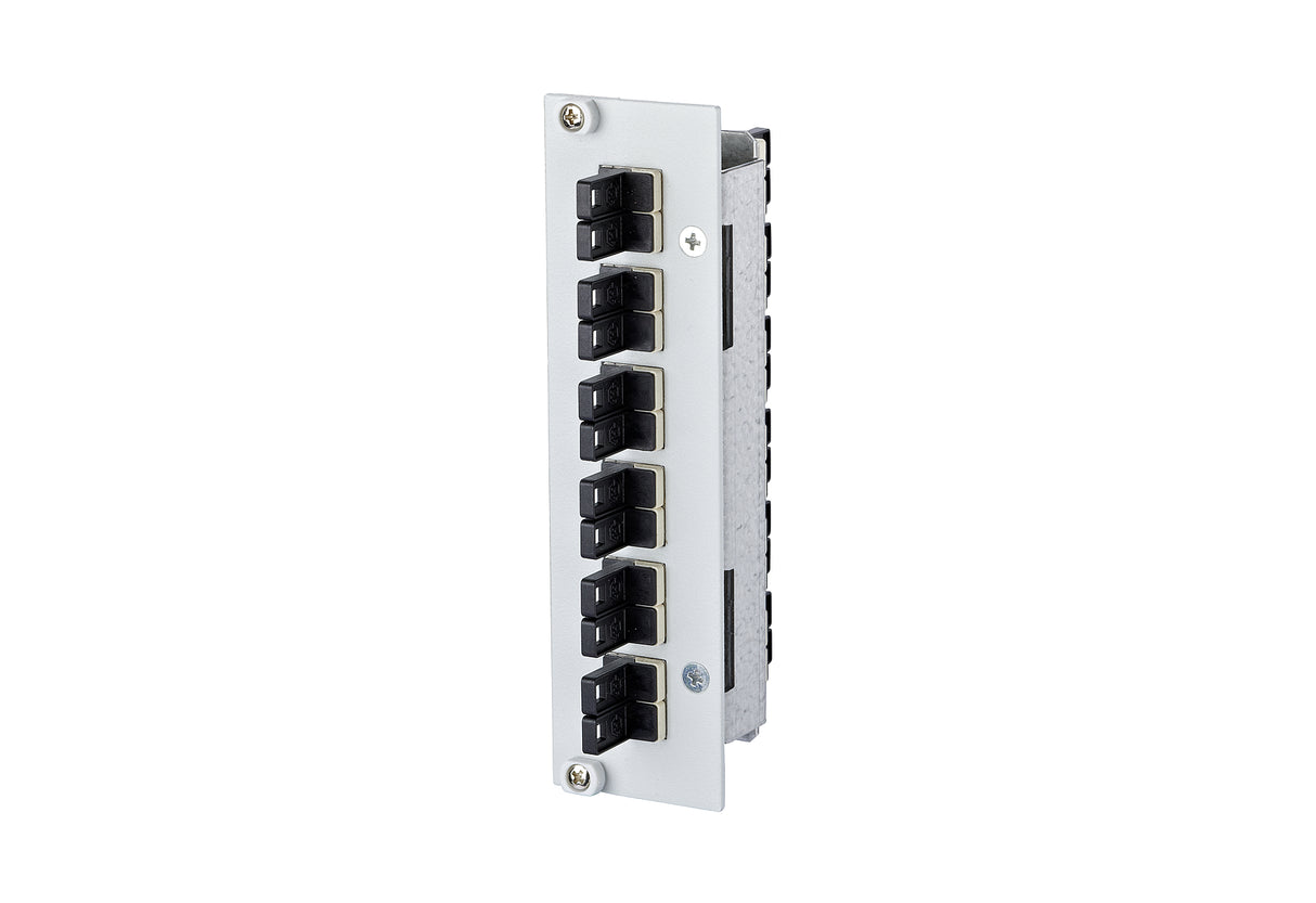 METZ CONNECT LWL-Frontplatte 6f E2000c 15024A5A06-E Hutschiene max:6f