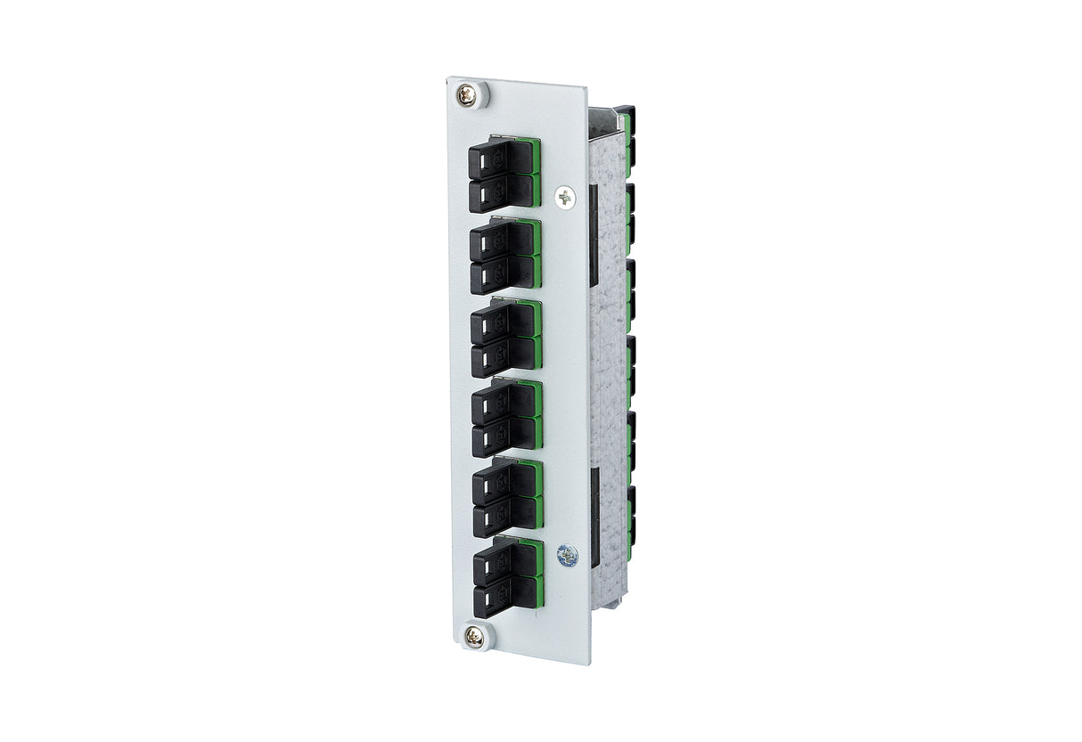 METZ CONNECT LWL-Frontplatte APC 6f OS2 15024A5C06-E Hutschiene E2000c max:6f