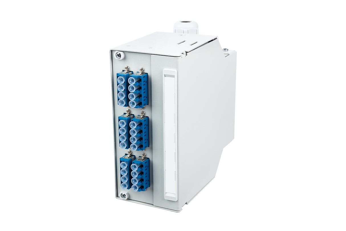 METZ CONNECT LWL-Patchpanel 6f LC-Q OS2 15024A97106-E Hutschiene m.Pigtails