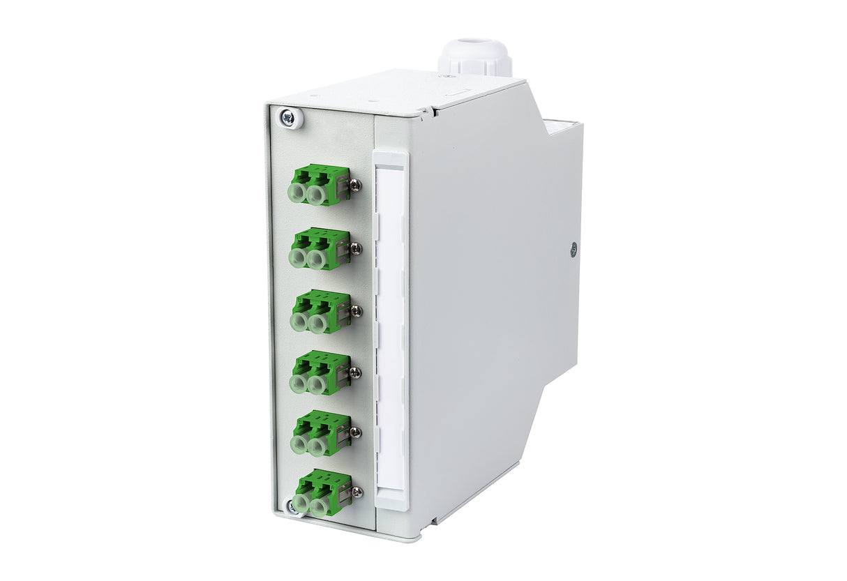 METZ CONNECT LWL-Patchpanel APC 6f LC-D 15024A97606-E Hutschiene OS2 m.Pigtails