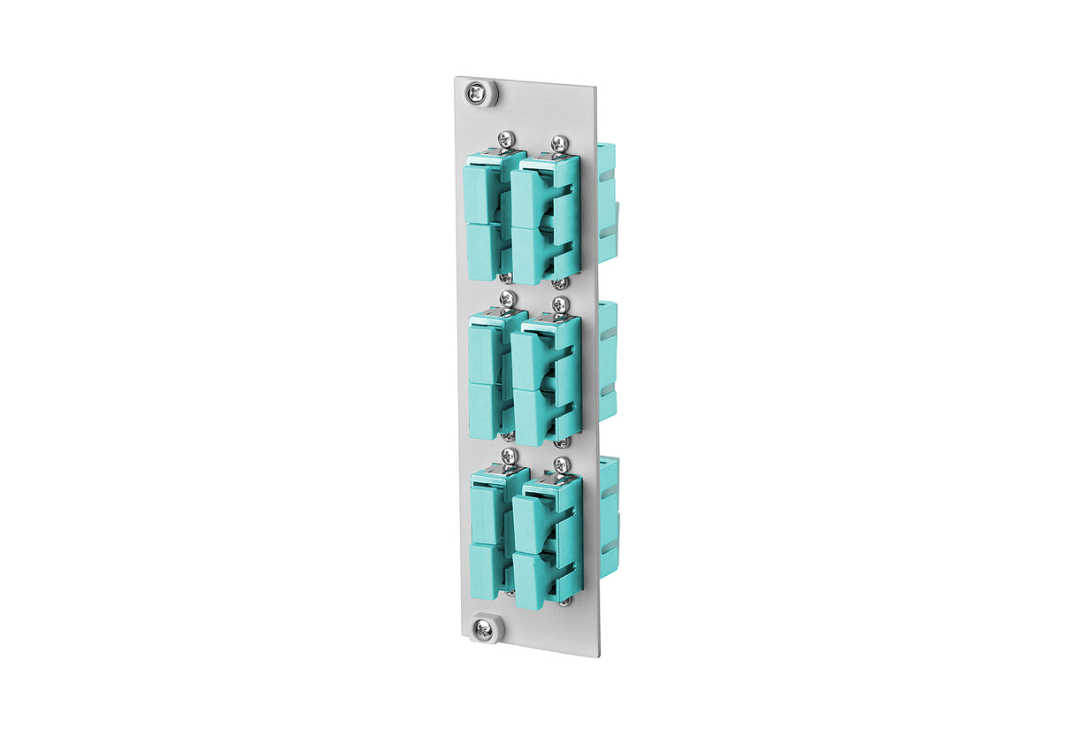 METZ CONNECT LWL-Frontplatte 6f SC-D OM3 15024ABA06-E Hutschiene max:6f