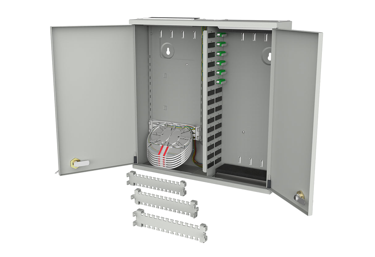 METZ CONNECT LWL-Patchpanel APC 6f LC-Q 1503397A06-C Wandmont OS2 m.Pigtails