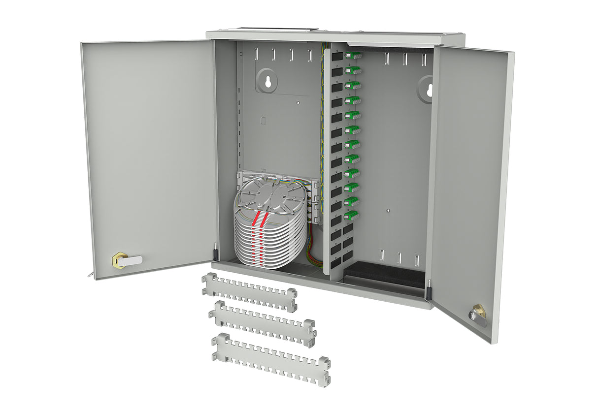 METZ CONNECT LWL-Patchpanel APC 12f LC-Q 1503397A12-C Wandmont OS2 m.Pigtails