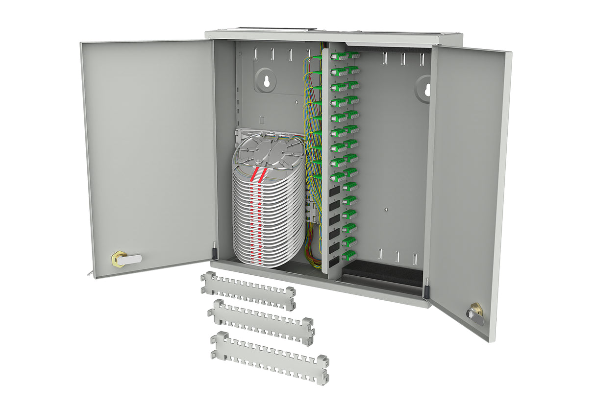 METZ CONNECT LWL-Patchpanel APC 24f LC-Q 1503397A24-C Wandmont OS2 m.Pigtails