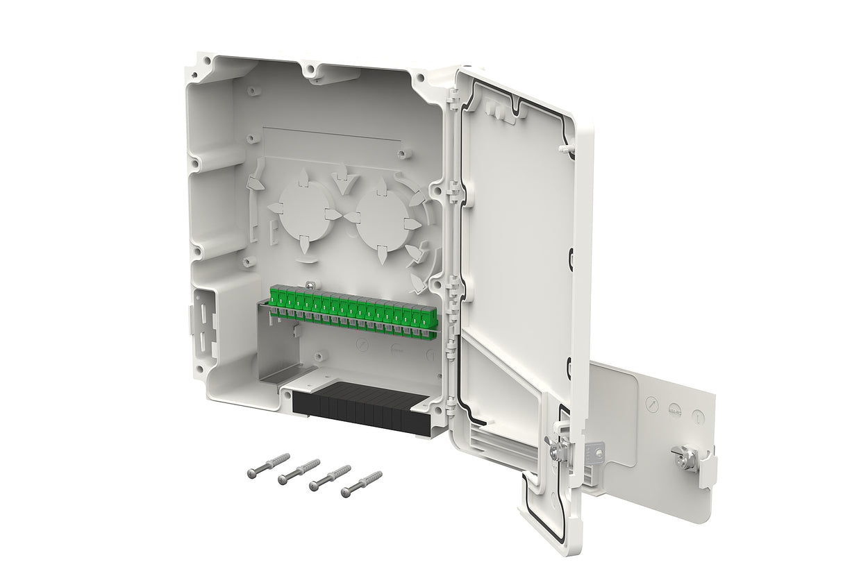 METZ CONNECT LWL-Patchpanel APC 18f SC 15036001A18-E Wandmont OS2 max:18f