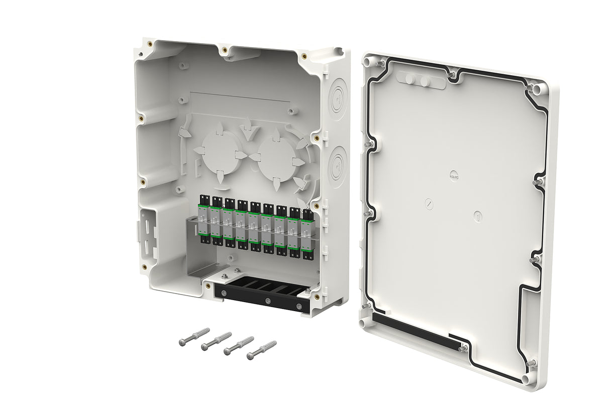 METZ CONNECT LWL-Patchpanel APC 9f OS2 15036005F09-B Wandmont E2000c max:9f