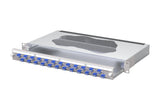 METZ CONNECT LWL-Patchpanel 24f LC-D OS2 1504407424-E 482,6mm(19), 1HE max:24f