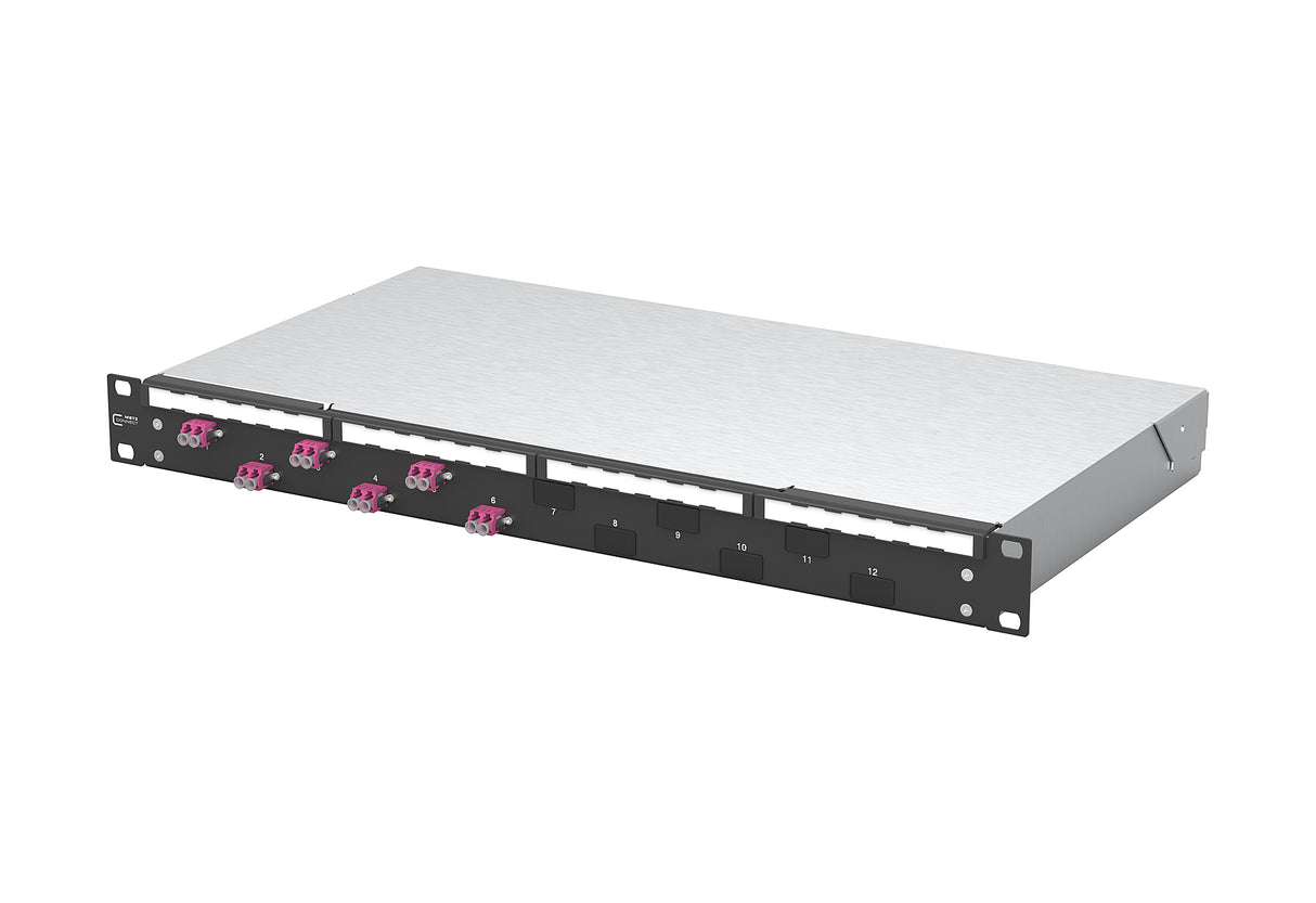 METZ CONNECT LWL-Patchpanel 6f LC-D OM4 1504507506-C 482,6mm(19), 1HE