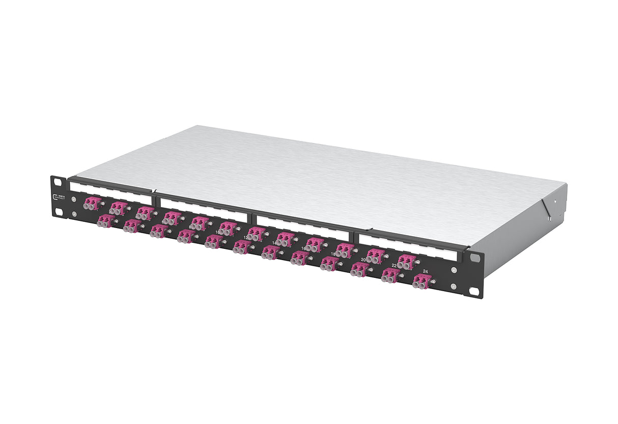 METZ CONNECT LWL-Patchpanel 24f LC-D OM4 1504507524-B 482,6mm(19), 1HE
