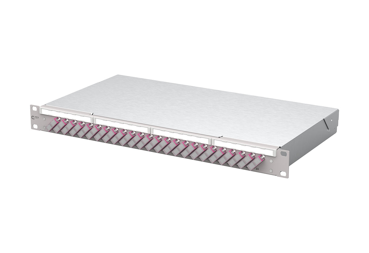 METZ CONNECT LWL-Patchpanel 24f SC-D OM4 150450BB24-E 482,6mm(19), 1HE max:24f