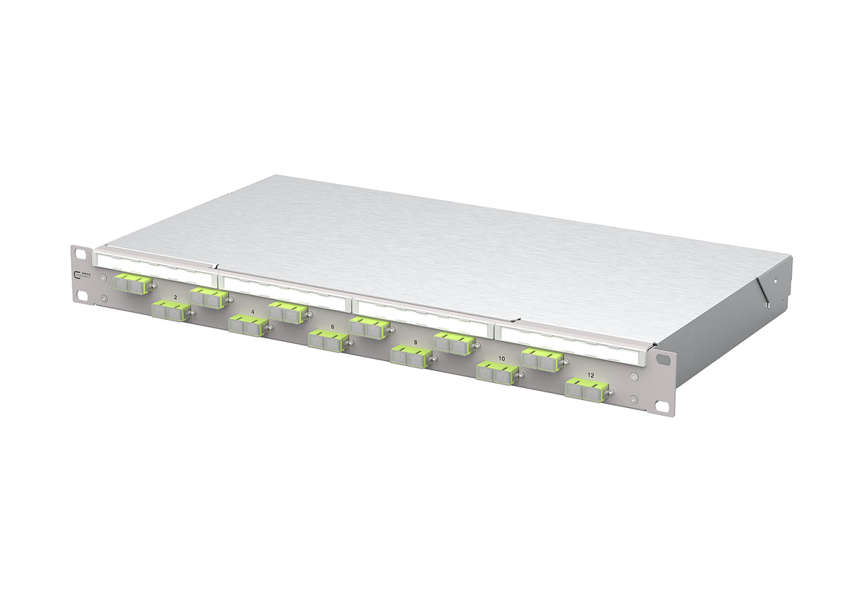 METZ CONNECT LWL-Patchpanel 12f SC-D OM5 150450BM12-F 482,6mm(19), 1HE max:12f