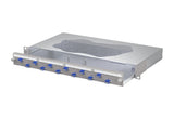 METZ CONNECT LWL-Patchpanel 12f LC-D OS2 1504607412-F 482,6mm(19), 1HE max:12f