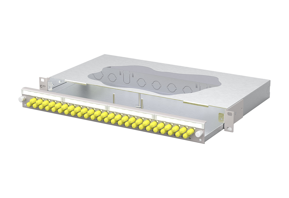 METZ CONNECT LWL-Patchpanel 24f ST-D 150460D124-E 482,6mm(19), 1HE