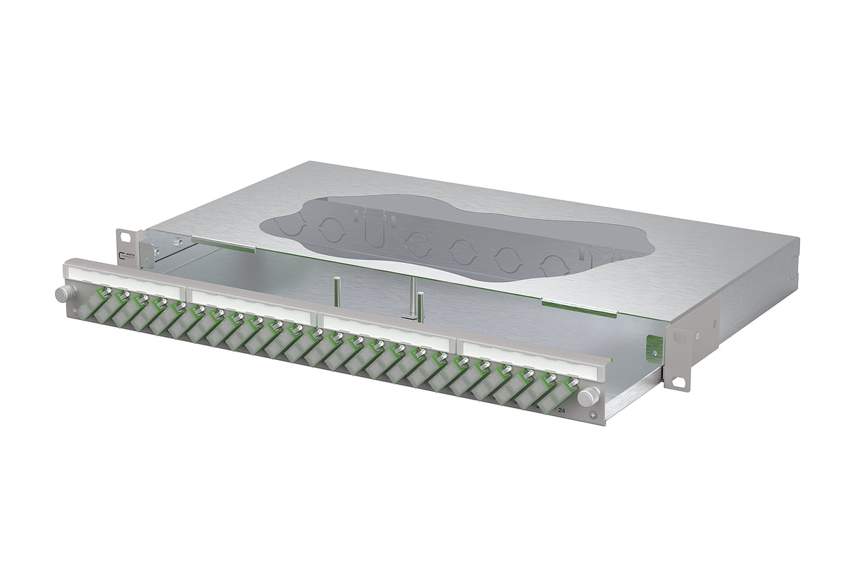 METZ CONNECT LWL-Patchpanel APC 24f SC-D 150460F224-E 482,6mm(19), 1HE OS2