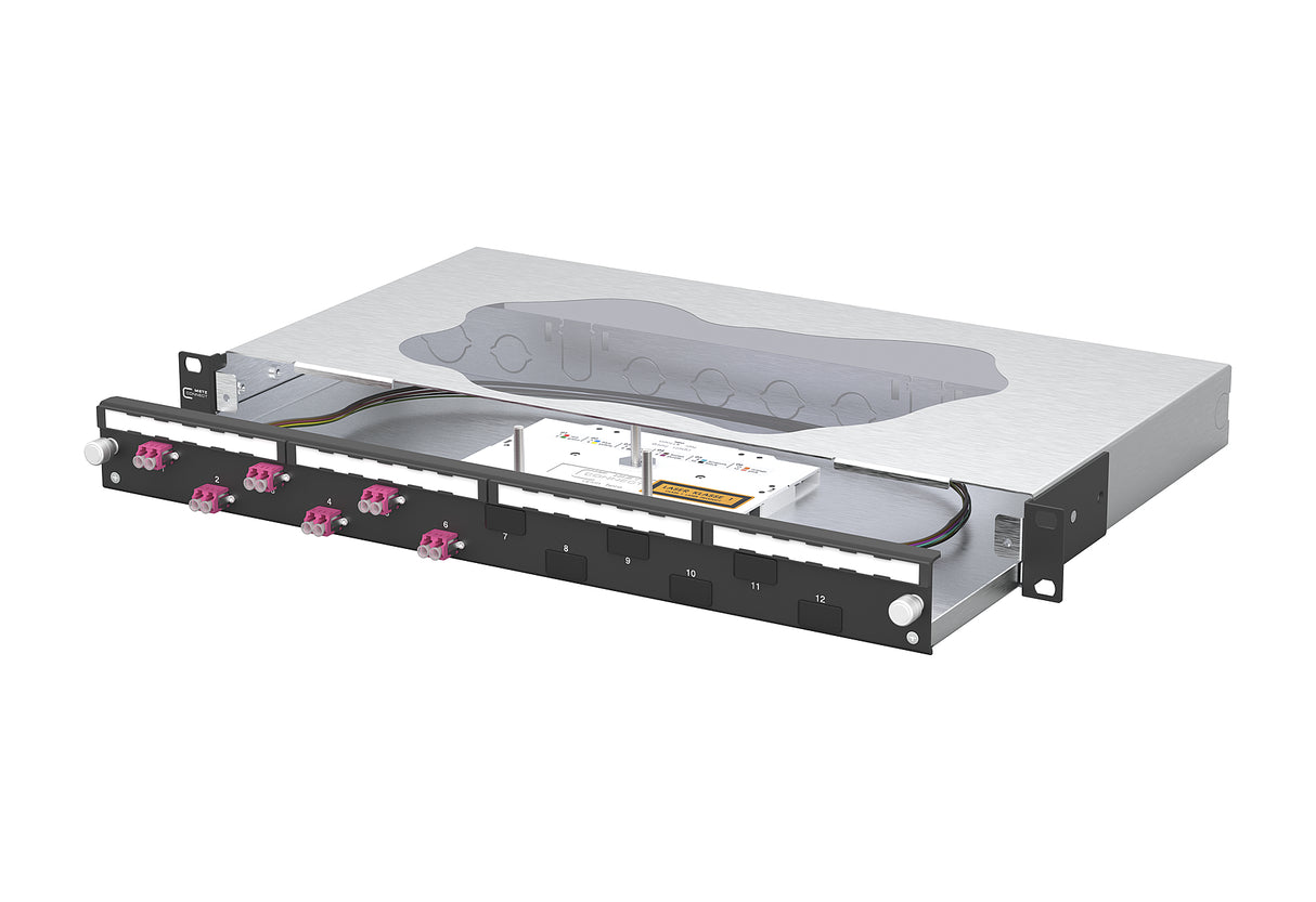 METZ CONNECT LWL-Patchpanel 6f LC-D OM4 1504677506-C 482,6mm(19), 1HE
