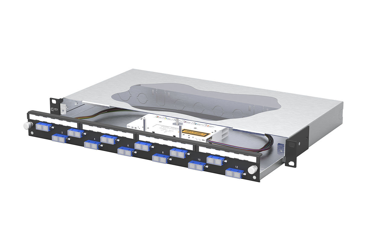 METZ CONNECT LWL-Patchpanel 12f SC-D OS2 150469E212-C 482,6mm(19), 1HE