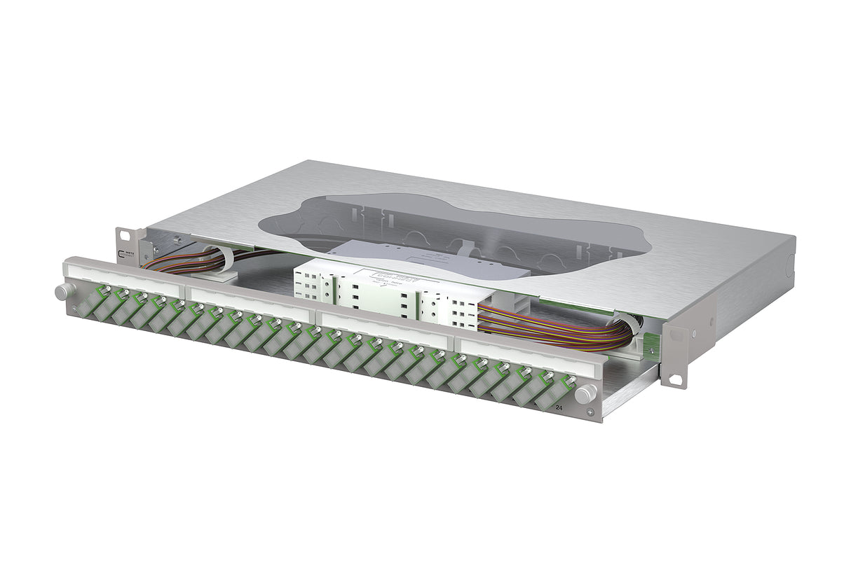 METZ CONNECT LWL-Patchpanel APC 24f SC-D 150469F224-E 482,6mm(19), 1HE OS2