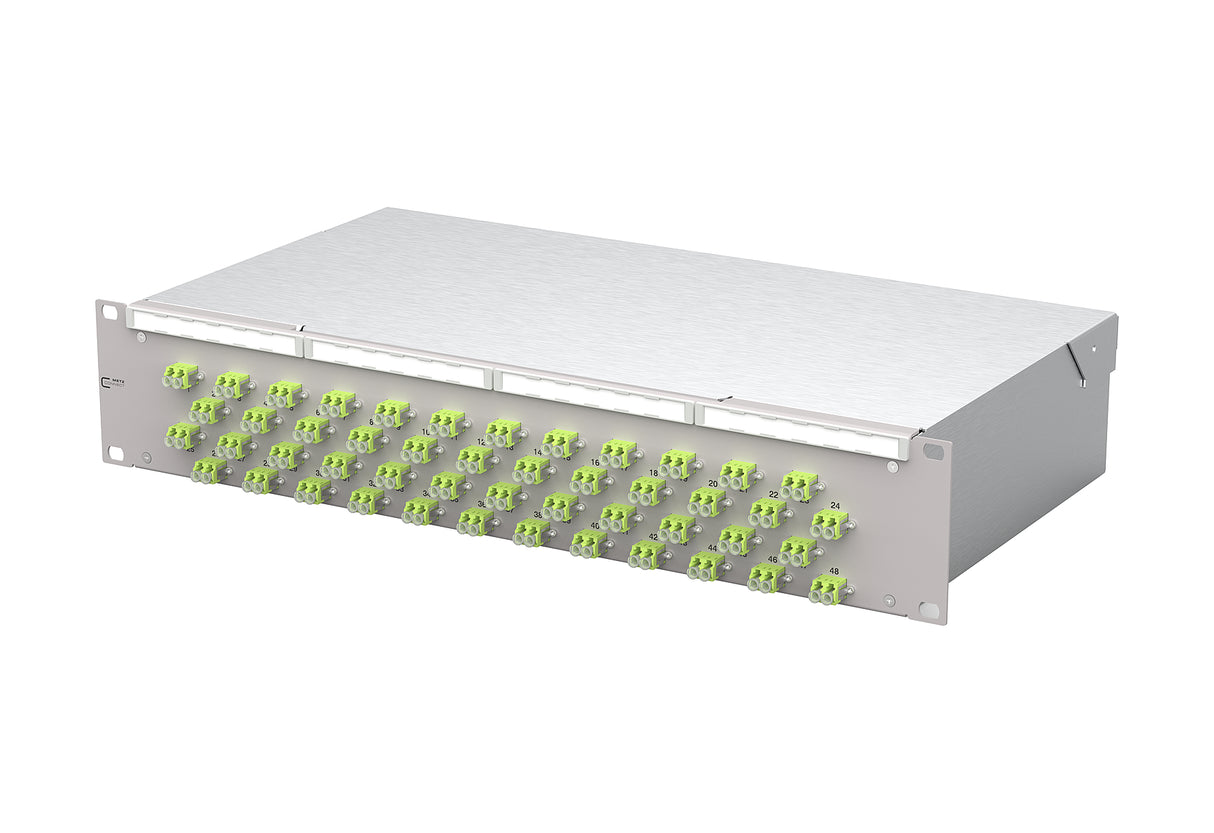 METZ CONNECT LWL-Patchpanel 48f LC-D OM5 1504807M48-E 482,6mm(19), 2HE