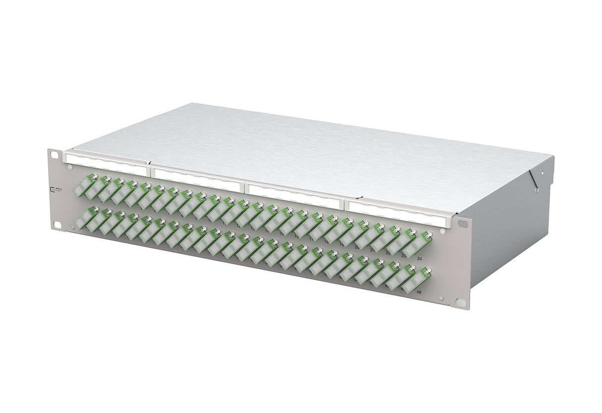 METZ CONNECT LWL-Patchpanel APC 48f SC-D 150480F248-E 482,6mm(19), 2HE OS2