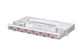 METZ CONNECT LWL-Patchpanel 12f LC-D OM4 1504907512-F 482,6mm(19), 1HE max:12f