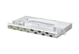 METZ CONNECT LWL-Patchpanel APC 6f LC-D 1504907606-F 482,6mm(19), 1HE OS2