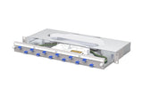 METZ CONNECT LWL-Patchpanel 12f LC-D OS2 1504997412-F 482,6mm(19), 1HE max:12f