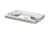 METZ CONNECT LWL-Patchpanel APC 12f LC-D 1504997612-F 482,6mm(19), 1HE OS2