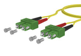 METZ CONNECT LWL-Patchkabel SC-D APC SM 151P1EAEA15E OS2 1,5m ge