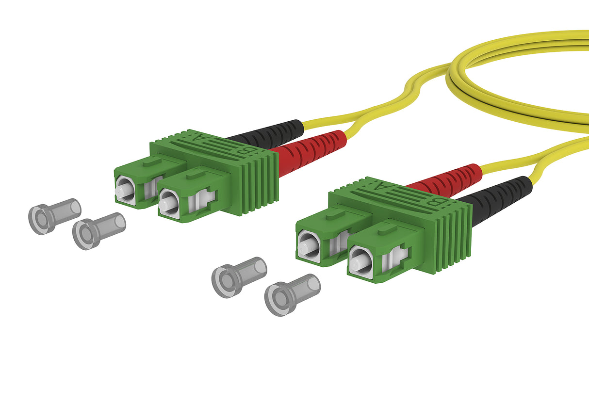 METZ CONNECT LWL-Patchkabel SC-D APC SM 151P1EAEAC0E OS2 30m ge