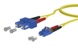 METZ CONNECT LWL-Patchkabel SC-D/LC-D SM 151P1EOJO05E OS2 0,5m ge