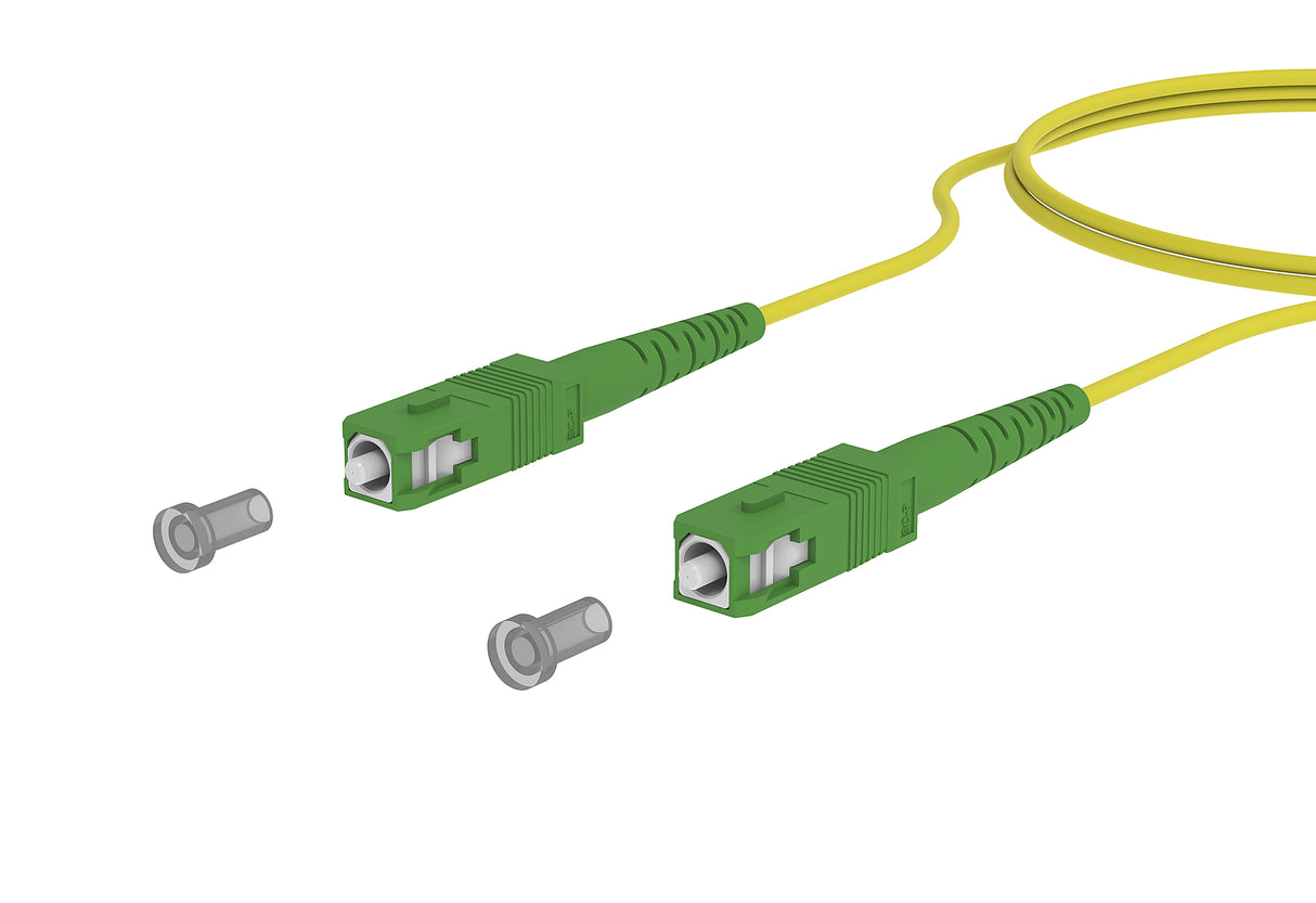 METZ CONNECT LWL-Patchkabel SC APC SM 8m 151P3EAEA80E OS2 ge