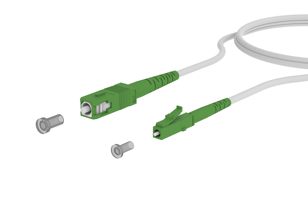 METZ CONNECT LWL-Patchkabel SC/LC APC SM 151P7EAJAA8E OS2 18m ws