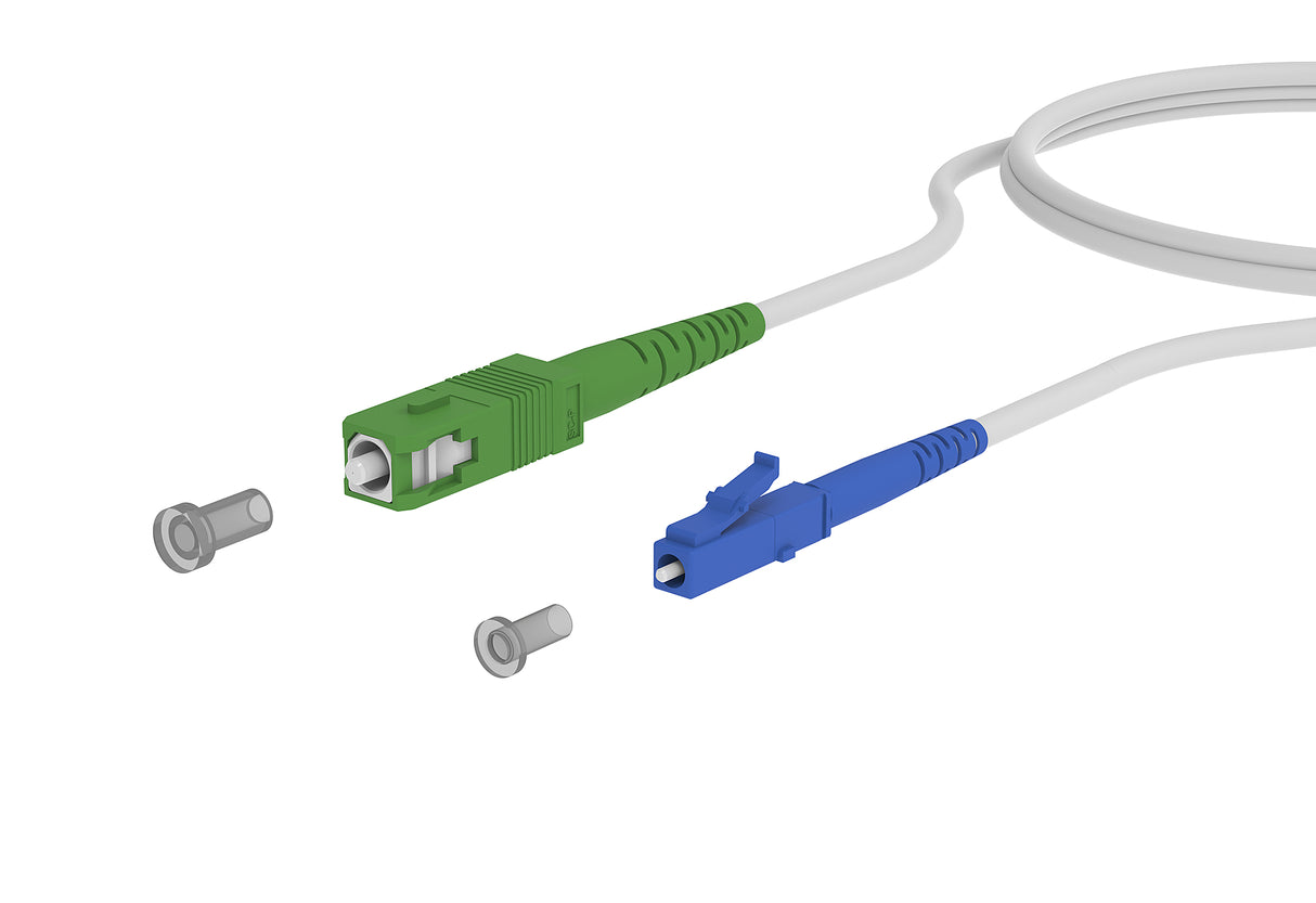 METZ CONNECT LWL-Patchkabel SC/LC SM OS2 151P7EAJO10E 1m ws