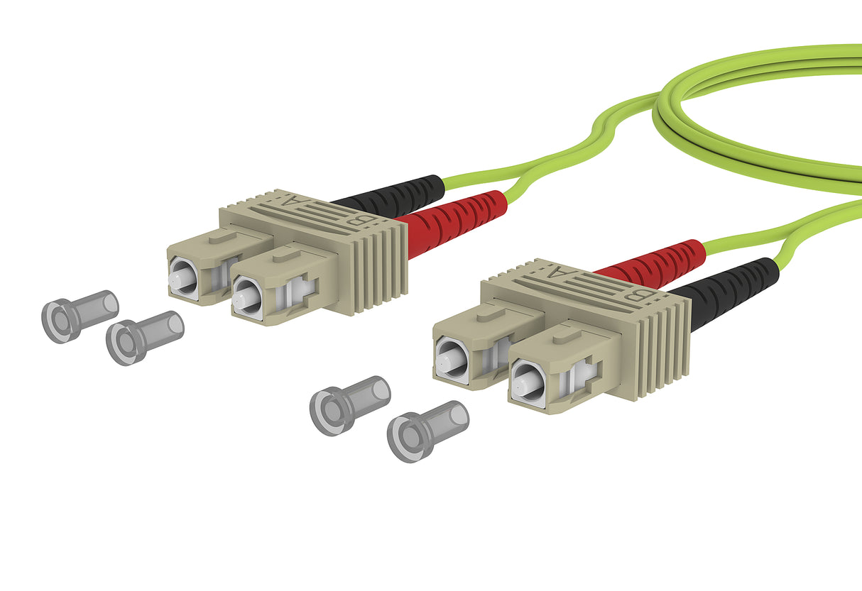METZ CONNECT LWL-Patchkabel SC-D 50/125 151R1EOEO30E OM5 3m