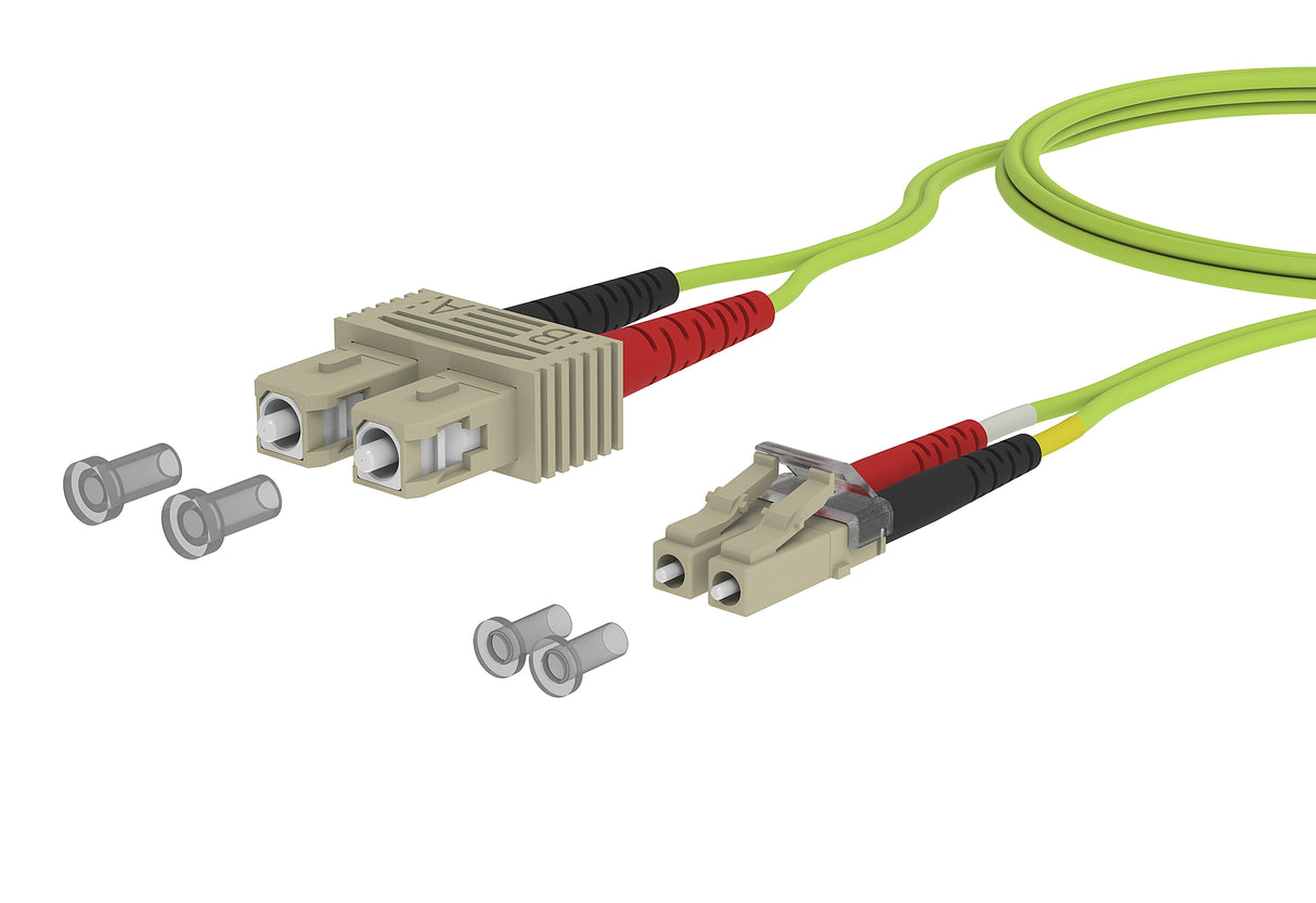 METZ CONNECT LWL-Patchkabel SC-D/LC-D 5m 151R1EOJO50E 50/125 OM5