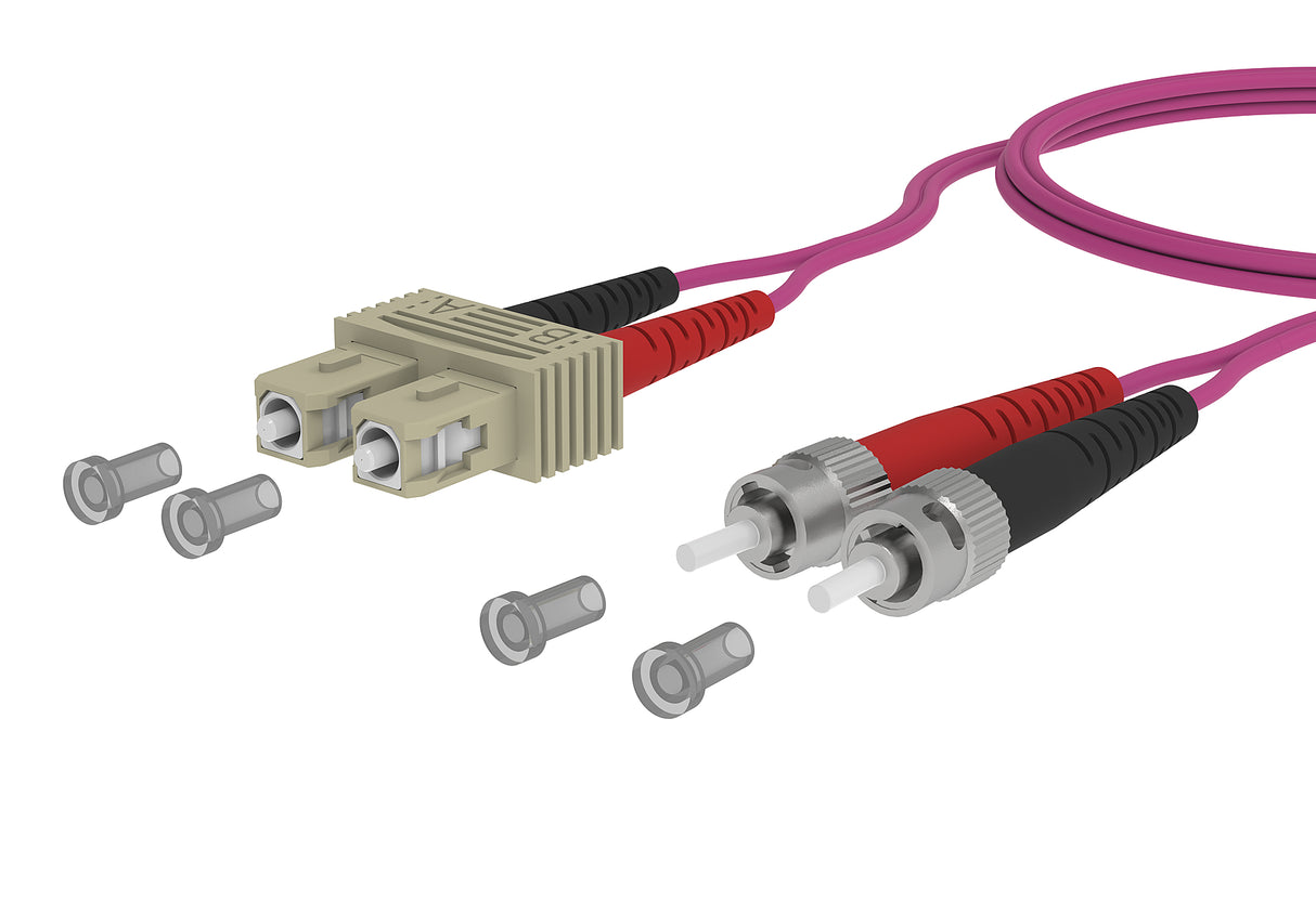 METZ CONNECT LWL-Patchkabel SC-D/ST OM4 151S1EOAOA0E 50/125 10m vi
