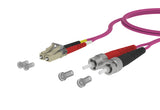 METZ CONNECT LWL-Patchkabel LC-D/ST OM4 151S1JOAOB0E 50/125 20m vi