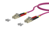 METZ CONNECT LWL-Patchkabel LC-D 50/125 151S1JOJO25E OM4 2,5m vi