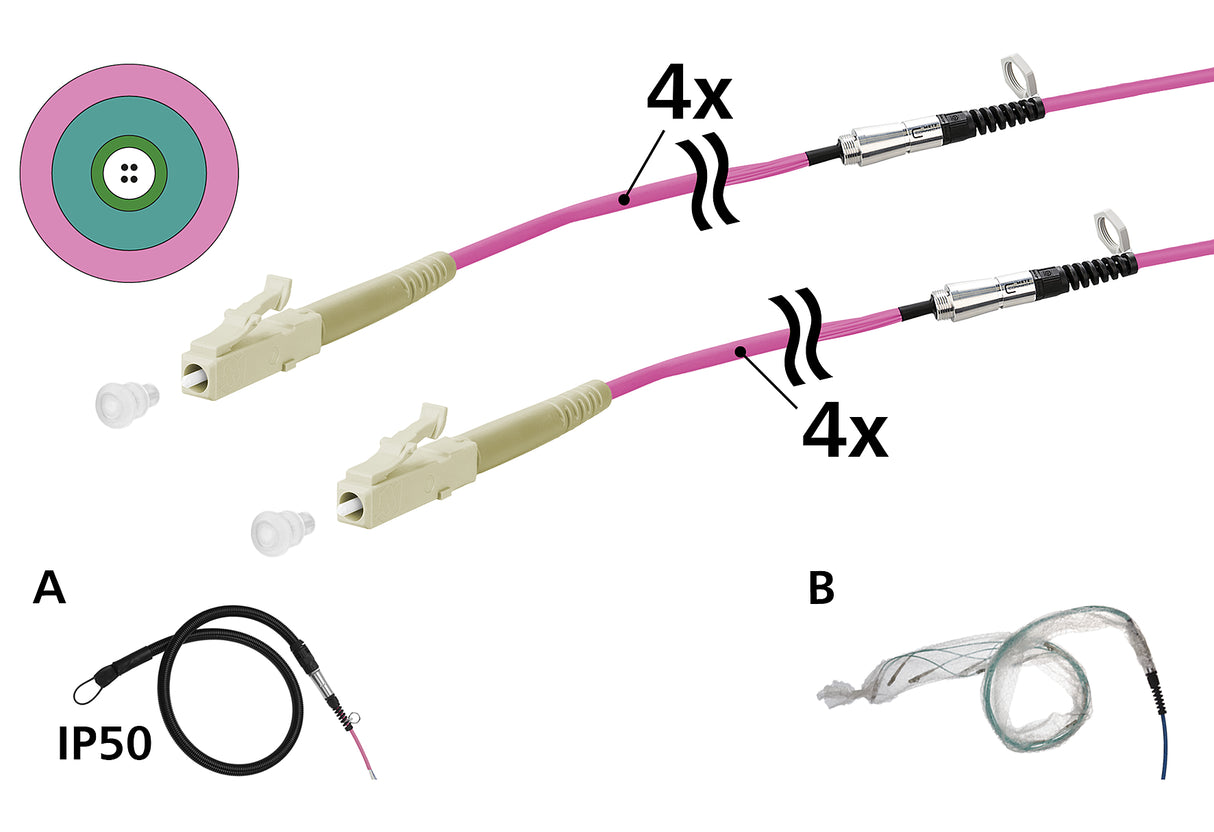 METZ CONNECT LWL-Patchkabel syst 50m 152U047JJ5050G Universalkabel