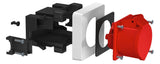 BETTERMANN Geräteeinbaudose GEB-K 1f CEE 71GDCEE16 Front rast Zugentlastung