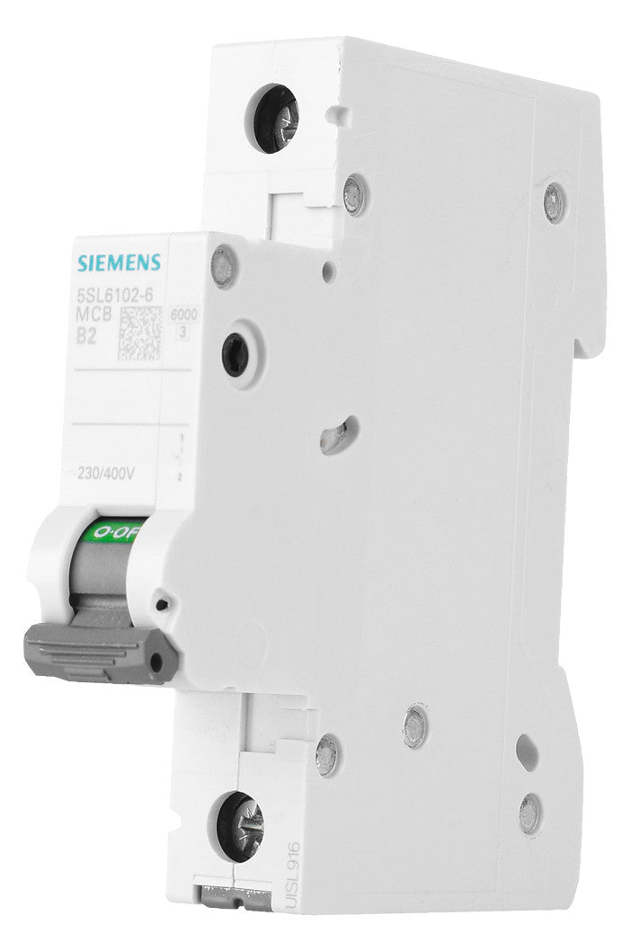 SIEMENS Leitungsschutzschalter UC B 2A 5SL6102-6 1p 400V 1TE 50Hz IP20