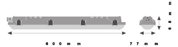 LEDVANCE LED-Feuchtraumleuchte 18W 4000K DP VAL 600 18W 4000K IP65 2160lm gr