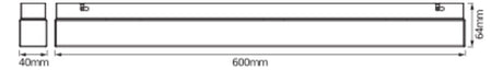 LEDVANCE LED-Wannenleuchte 14W 1250lm LED Square 14W IP44 Click-CCT 3000-4000K