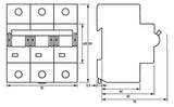 DOEPKE Leitungsschutzschalter UC C 125A DMCB 2 C125-3 3p 400V 4,5TE 50Hz IP20