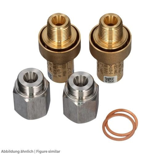 Set Sicherheitsv. 90 bar M24x1,5-1/2NPT 2 SV. 1/2NPT und 2 Adp. M24x1,5-1/2NPT